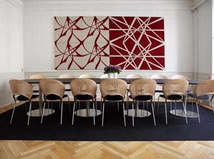 akustik moduler Twister i filt ophæng på væg